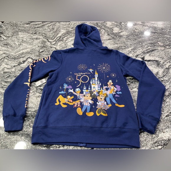 Disney 50th Anniversary Hoodie sweater Zip Up Jacket LE - Picture 10 of 14